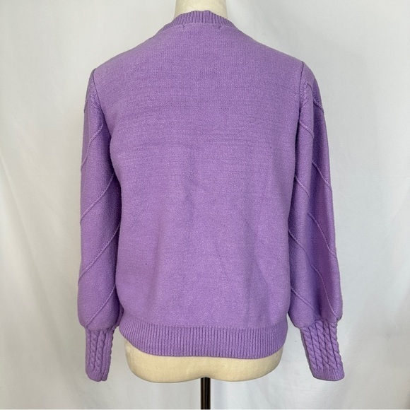 Simplee Sweater Knit Pullover Womens‎ Size Large Purple - Picture 4 of 9